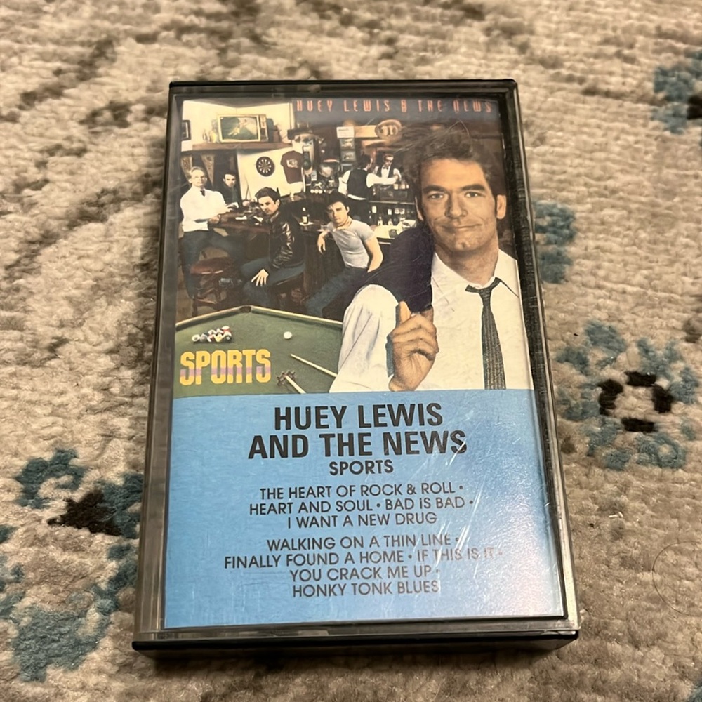 Huey Lewis & The News Sports Cassette Tape